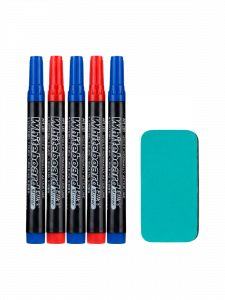 Доска магнитная маркерная на стену, для рисования 90x60 см Орбита OT-OCB02